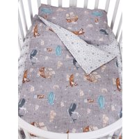 Детский комплект постельного белья Amarobaby Путешественники AMARO-3003-Py (серый)