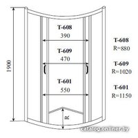 Душевой уголок Timo Altti-601 Clean Glass