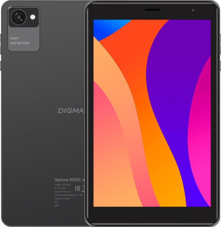 

Планшет Digma Optima 8305C 4G (серый)