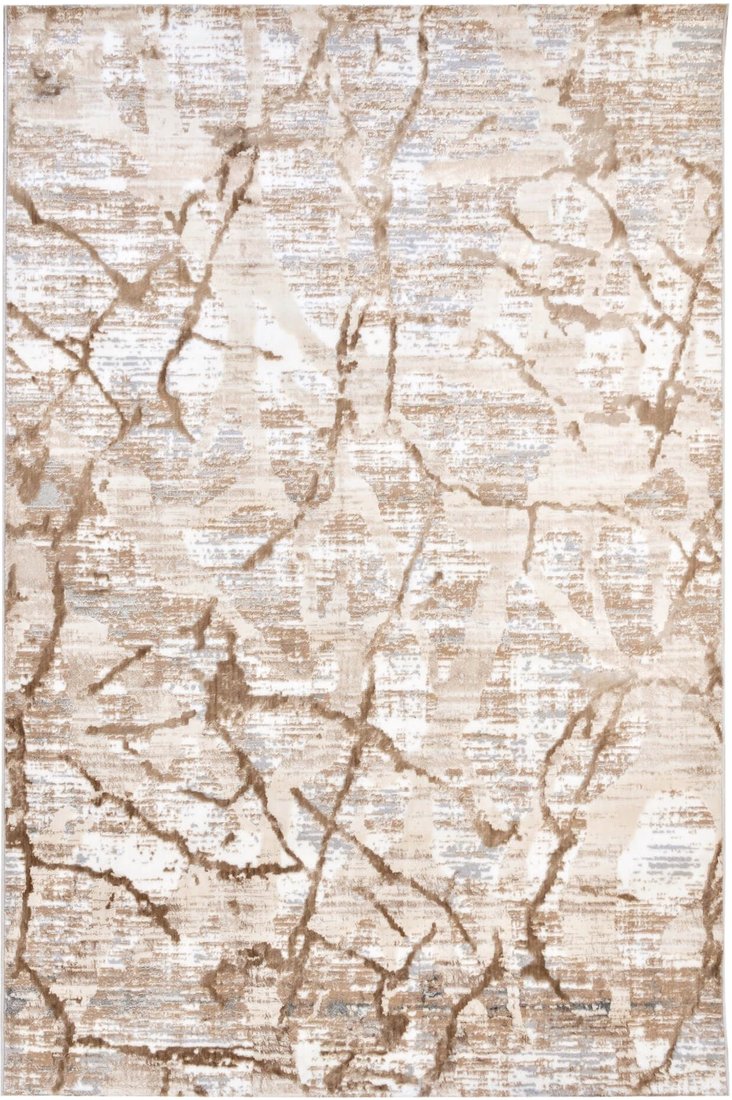 

Ковер для жилой комнаты Radjab Carpet Бьянка Прямоугольник D059A 8085RK-B (1.4x2, Cream Shirink/Vizon Fdy)