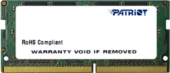 Оперативная память Patriot Signature Line 4GB DDR3 SODIMM PC3-12800 [PSD34G160081S]