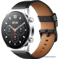 Умные часы Xiaomi Watch S1 (серебристый/черно-коричневый, международная версия)