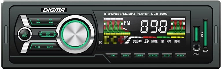 

USB-магнитола Digma DCR-360G