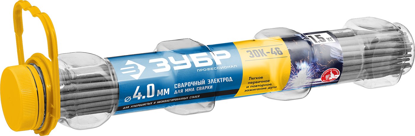 

Электрод Зубр Профессионал ЗОК-46 40035-4.0 (4 мм, 5 кг)