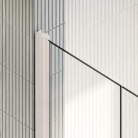 Душевая дверь MaybahGlass MGD-422-1 1980x800 (прозрачное стекло/белый)