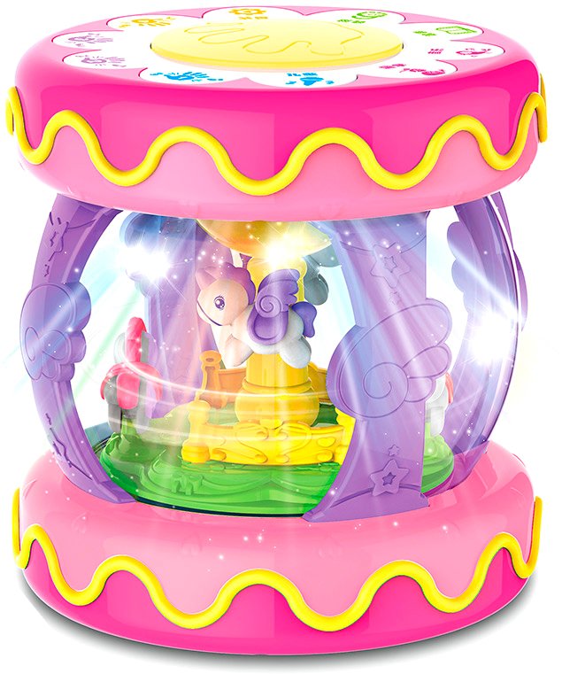 

Интерактивная игрушка Huanger Барабан-карусель большой HE0704