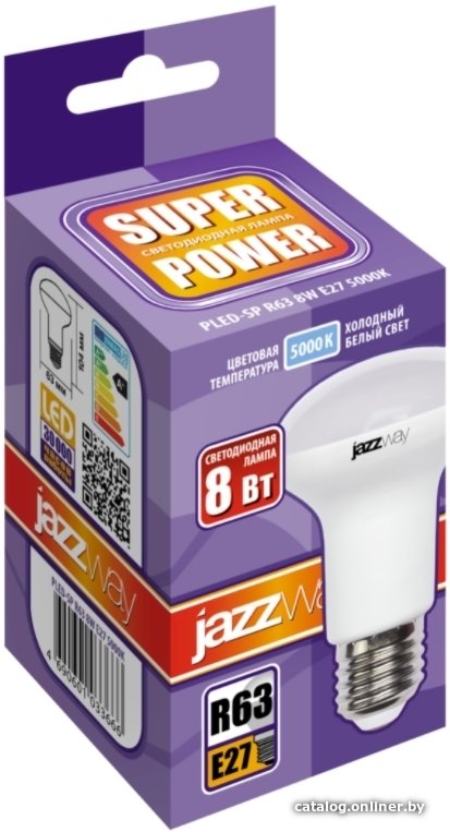 Светодиодная лампочка JAZZway PLED-SP R63 8w E27 5000K 1033666