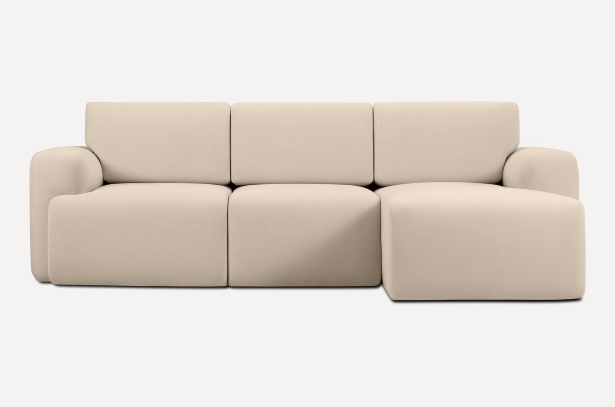 

Угловой диван Divan Бонент Velvet Light 252866 (бежевый)