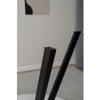 Кухонный стол Домотека Дельта К-М 75x75 (белый/черный)