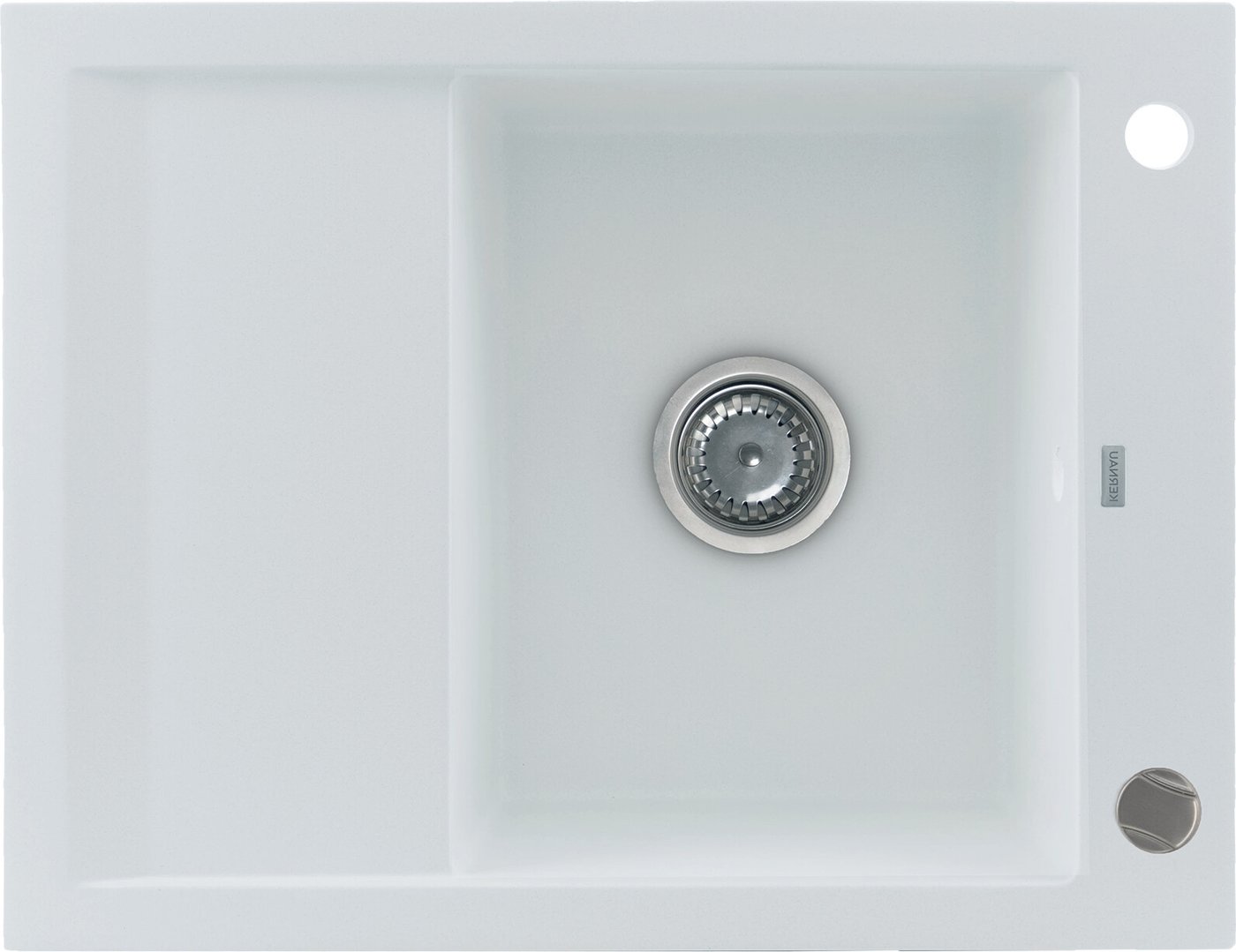 Кухонная мойка Kernau Kgs M 4565 1B1D Pure White