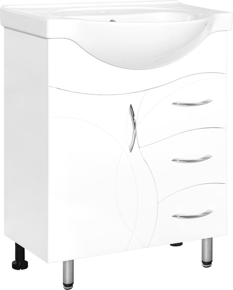 

Style Line Тумба под умывальник Амелия 70 3 ящика (для классической раковины)