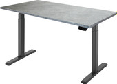 Ergo Desk Pro 1360x800x36 мм (бетон чикаго светло-серый/черный)