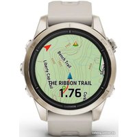 Умные часы Garmin Epix Pro Gen 2 Sapphire 42 мм (мягкое золото/песок)