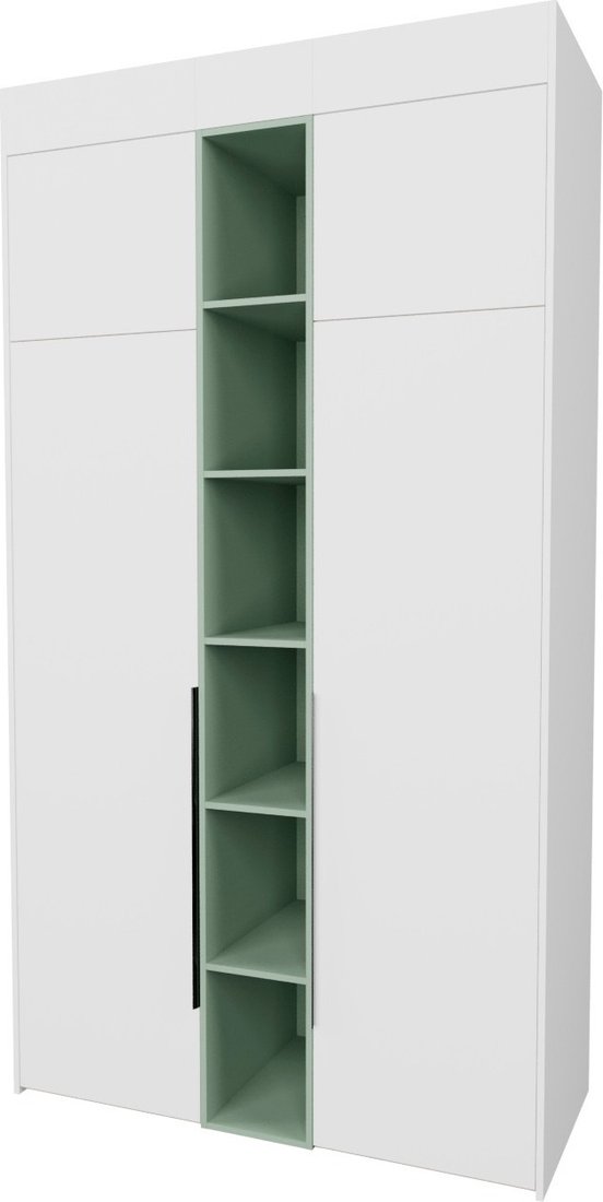 

Шкаф распашной Рэйгрупп Рэй S274-В4-EBZ В4 (дуб элисон/белый премиум/зеленый самшит)