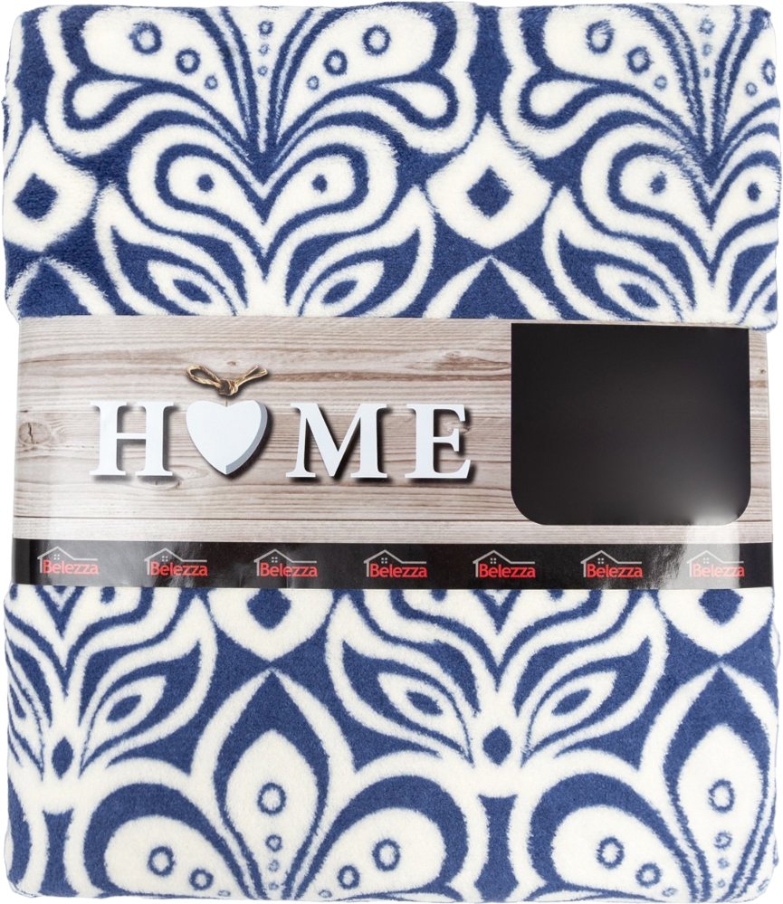 

Плед Belezza Версаль 140x200 6971665 (белый/синий)