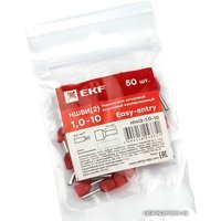 Наконечник-гильза для кабеля EKF PROxima Nhvi2-1.0-10 (50 шт)