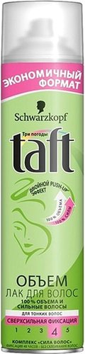 Лак Taft для волос Три погоды сверхсильная фиксация 350 мл