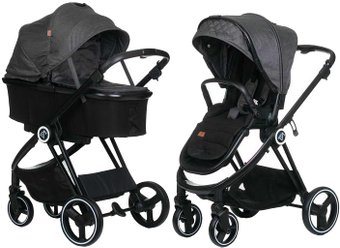 Универсальная коляска Babyzz&BeneBaby B102 (2 в 1, серый)