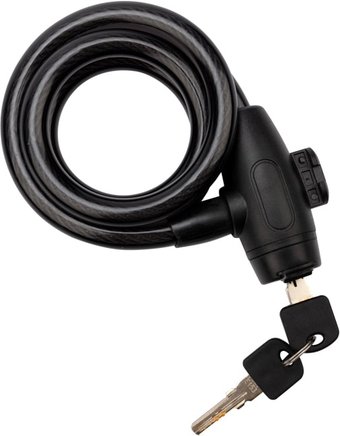 Тросовый велосипедный замок Rexant 79-0306 100 см (черный)