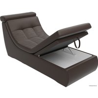 Элемент модульного дивана Лига диванов Холидей люкс 105649 (экокожа, коричневый)