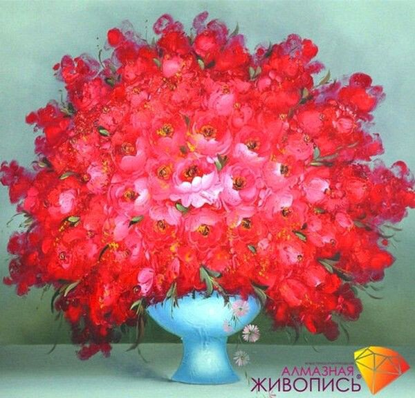 

Алмазная мозаика Алмазная Живопись Алые цветы АЖ-394