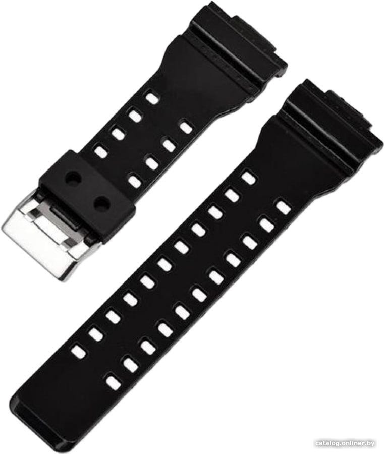 Ремешок Rumi GLS силиконовый для Casio G-Shock GA-110/GA-100/G-8900/GLS-100 (черный)