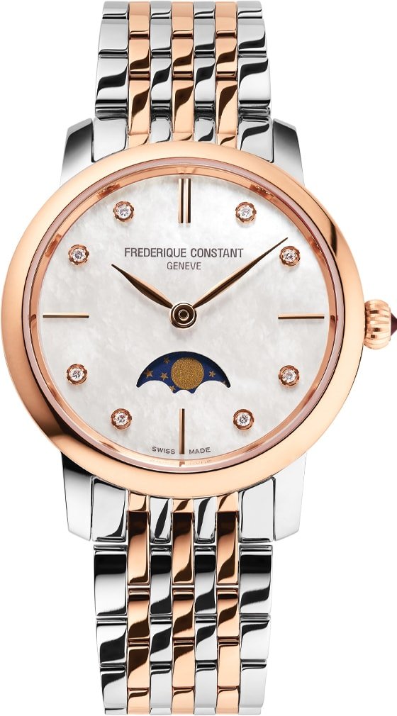 

Наручные часы Frederique Constant Slimline Ladies Moonphase FC-206MPWD1S2B