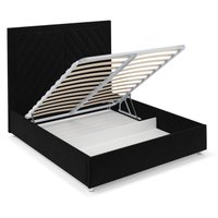 Кровать Мебель-АРС Мишель 140 (велюр черный НВ-178 17)