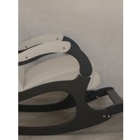 Кресло-качалка Mio Tesoro Бастион-32 (велюр бежевый/черный)