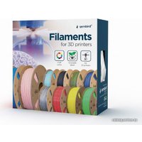 Пластик Gembird PLA 1.75 мм 1000 г (матовый черный)