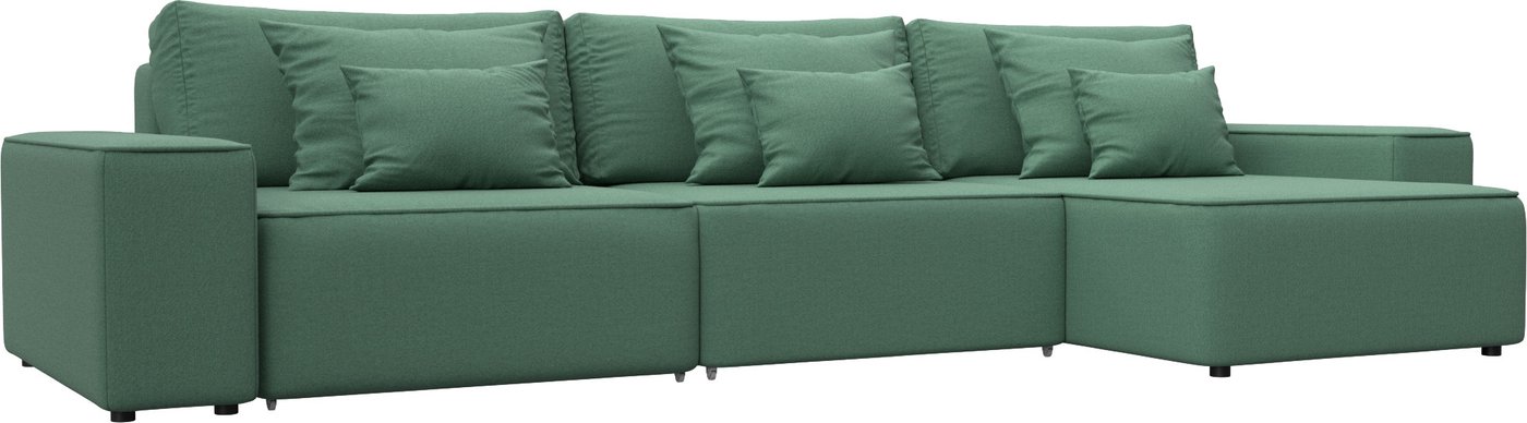 

Угловой диван Лига диванов Лига-074 универсальный 129859 (рогожка амур 11 зеленый)