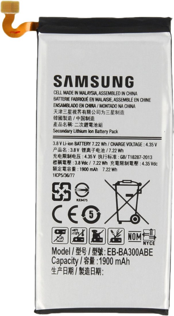 

Аккумулятор для телефона Копия Samsung Galaxy A3 [EB-BA300ABE]