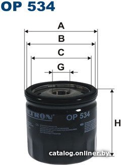 Масляный фильтр Filtron OP 534