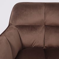 Интерьерное кресло AksHome Virginia (шоколадный HCJ-10/черный)