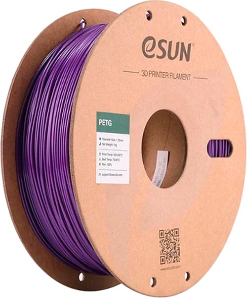 Филамент eSUN PETG (1.75мм, 1кг, фиолетовый)