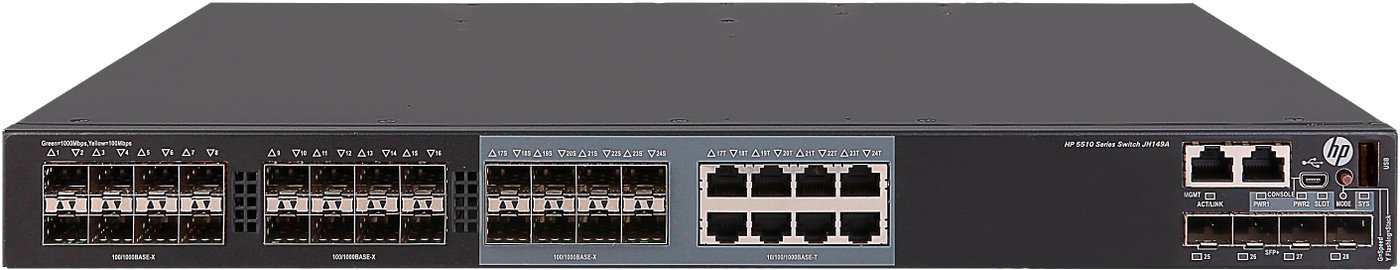 

Управляемый коммутатор 3-го уровня HP FlexNetwork 5510 JH149A