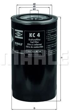 

Топливный фильтр Mahle Knecht KC4
