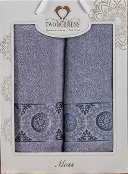 

Набор полотенец Two Dolphins Moss 11808 (2 шт, в коробке, лиловый)