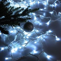 Новогодняя гирлянда Евросвет 400-102 20 м (белый с мерцанием)