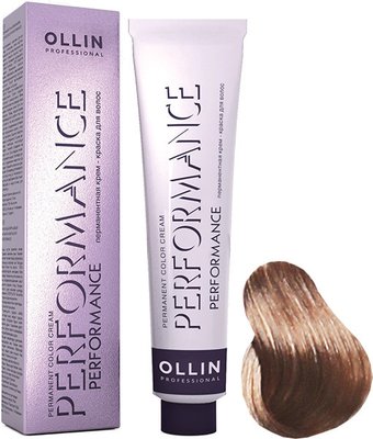Крем-краска для волос Ollin Professional Performance 8/72 светло-русый коричнево-фиолетовый