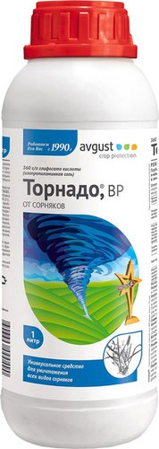 Гербицид Avgust Торнадо ВР для уничтожения сорняков (1 л)