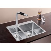 Кухонная мойка Blanco Andano 340/180-IF/A 525247 (с клапаном-автоматом, сатин)