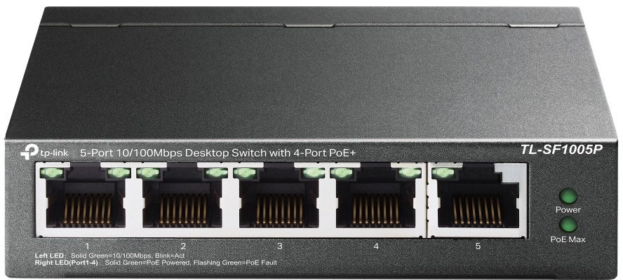 

Неуправляемый коммутатор TP-Link TL-SF1005P V5