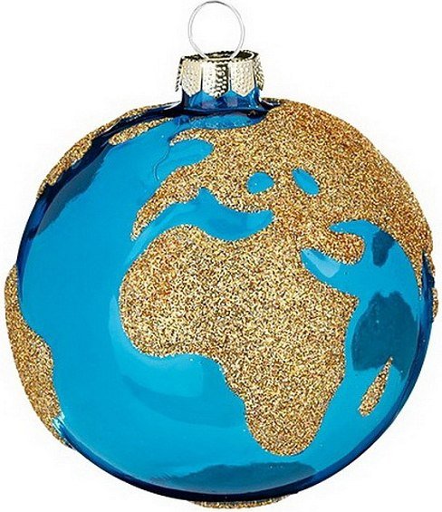 

Елочная игрушка Inge's Christmas Nature Conservation Projects. Глобус 64725H120_2 (голубой)