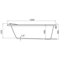 Ванна Santek Тенерифе 150x70 без гидромассажа [WH302213]