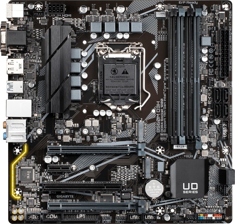 

Материнская плата Gigabyte B560M D3H (rev. 1.1)