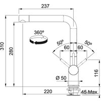 Смеситель Franke Active Plus (графит) [115.0373.820]