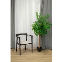 Стул с подлокотниками Sheffilton SHT-S203 (светлый бежевый/венге)