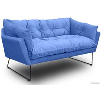 Диван Brioli Анико двухместный (V15/голубой)