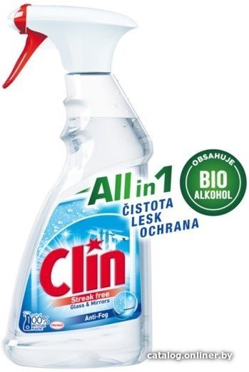 Средство для стекла и зеркал Clin Анти-пар 500 мл